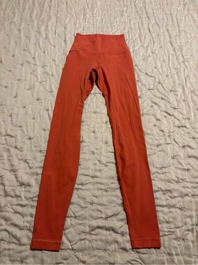 Lululemon Align High-Rise leggings Coral salmon size 2 25 in